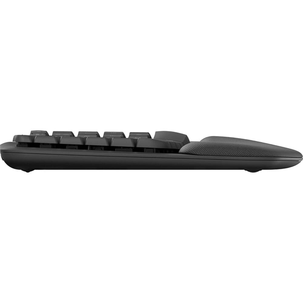 Logitech Wireless Wave Keys Keyboard in graphite, ergonomic wireless keyboard
