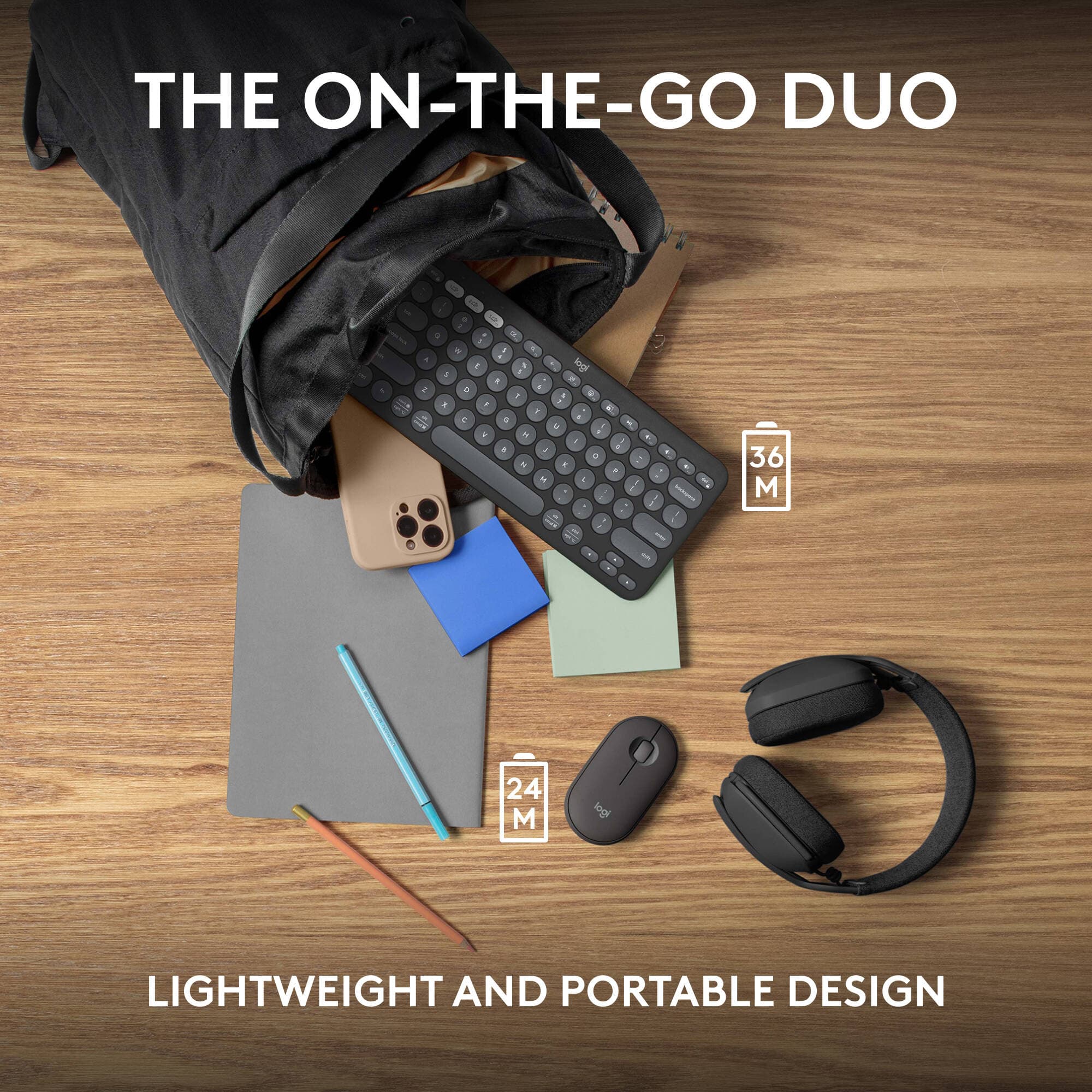 Logitech Pebble 2 wireless keyboard and mouse combo in graphite
