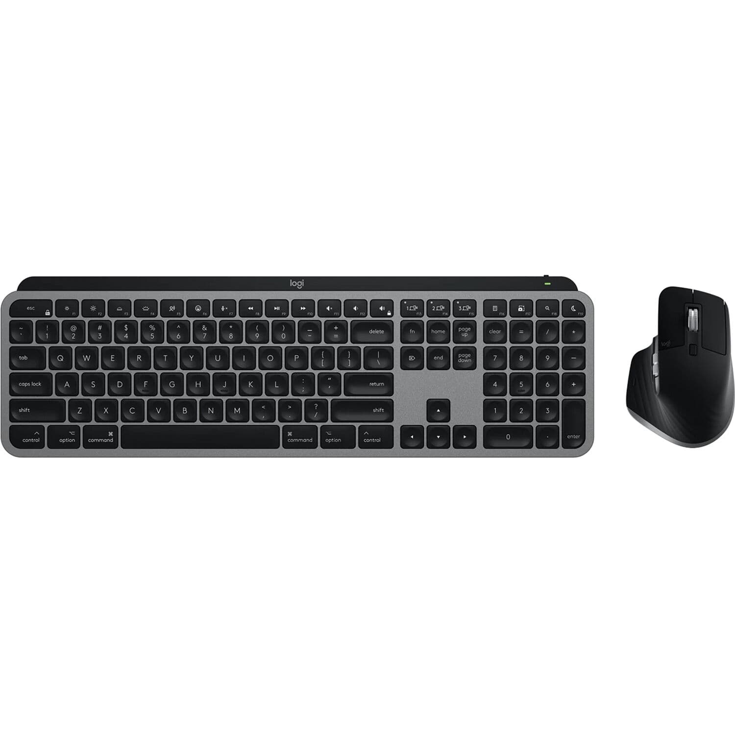 Logitech MX Keys S Combo for Mac wireless keyboard and mouse set in Grey