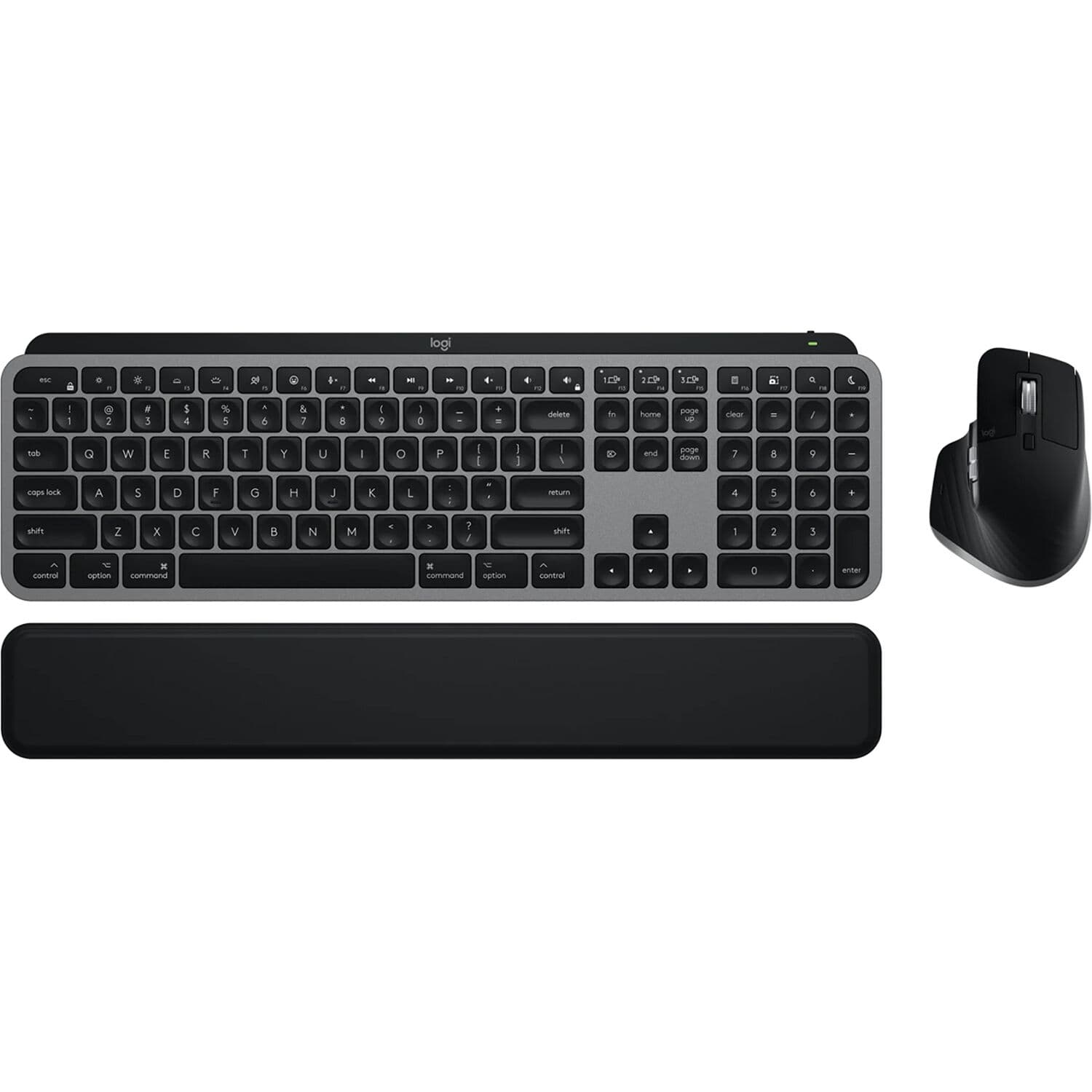 Logitech MX Keys S Combo for Mac wireless keyboard and mouse set in Grey