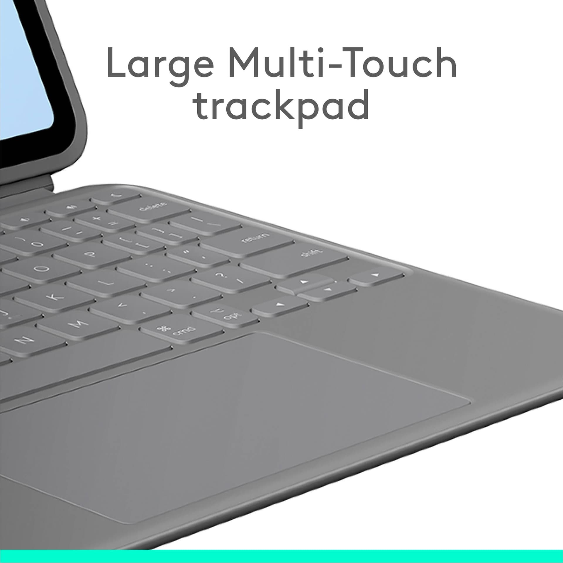Logitech Combo Touch for iPad Air 11-inch grey keyboard case with trackpad