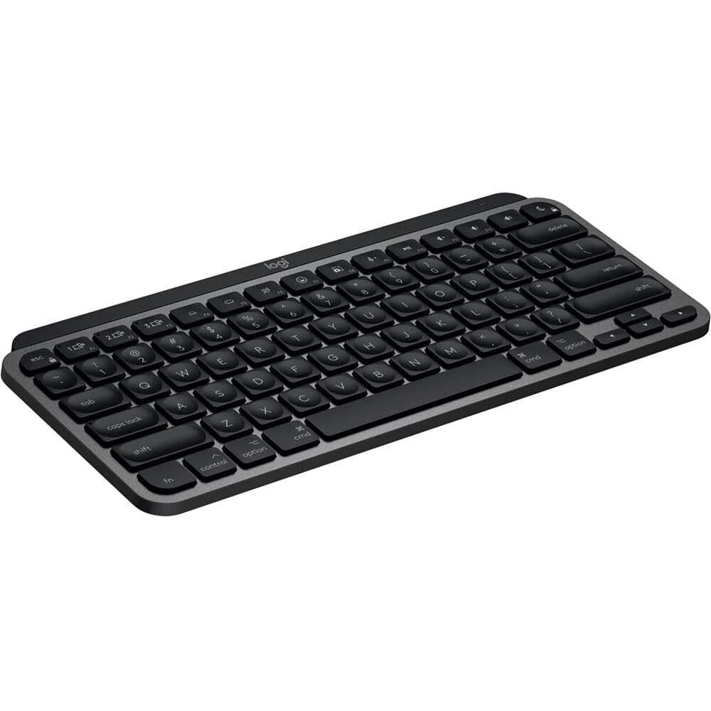 Logitech MX Keys Mini wireless keyboard for Mac in grey, compact low-profile layout