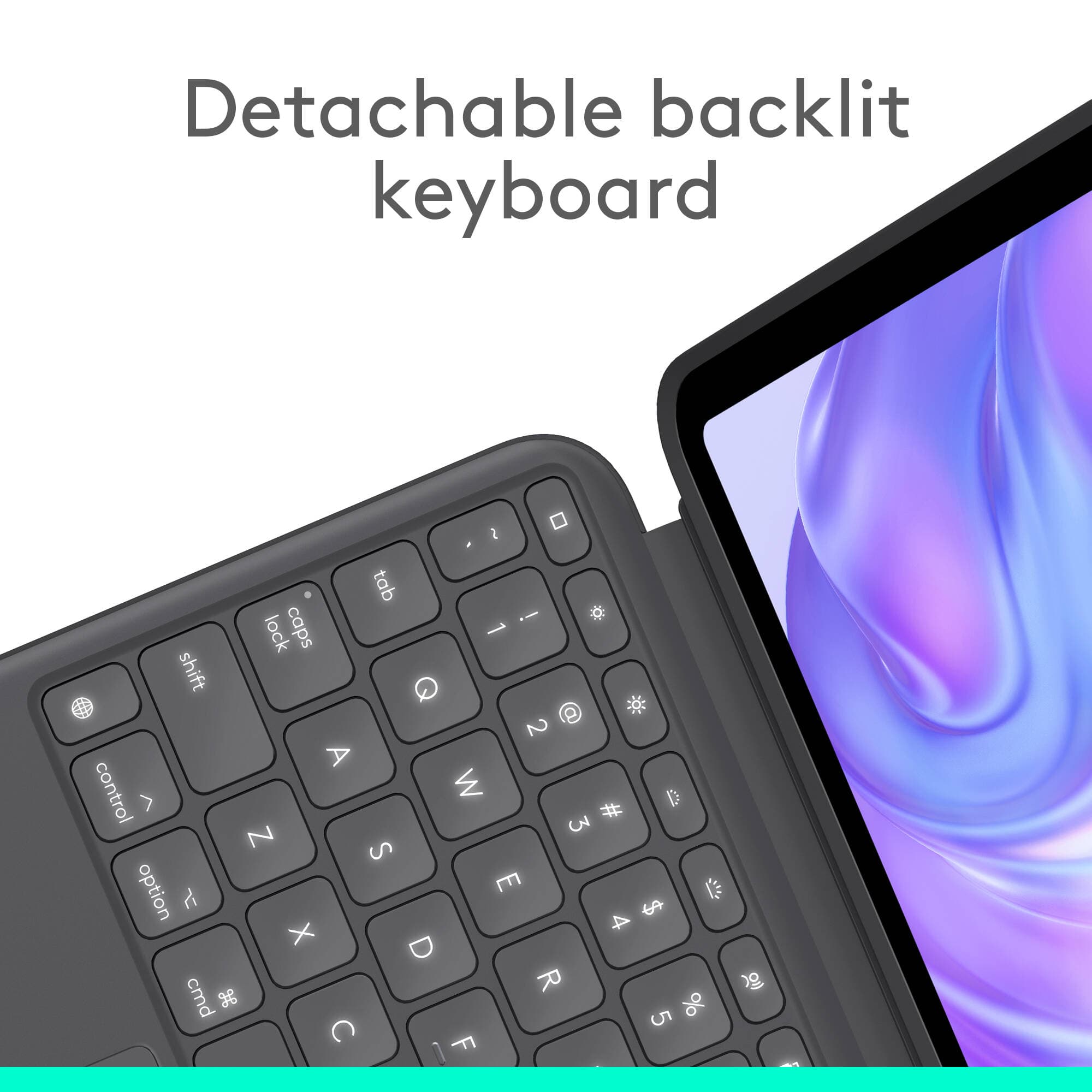 Logitech Combo Touch iPad Pro 11-inch M4 grey keyboard case with trackpad