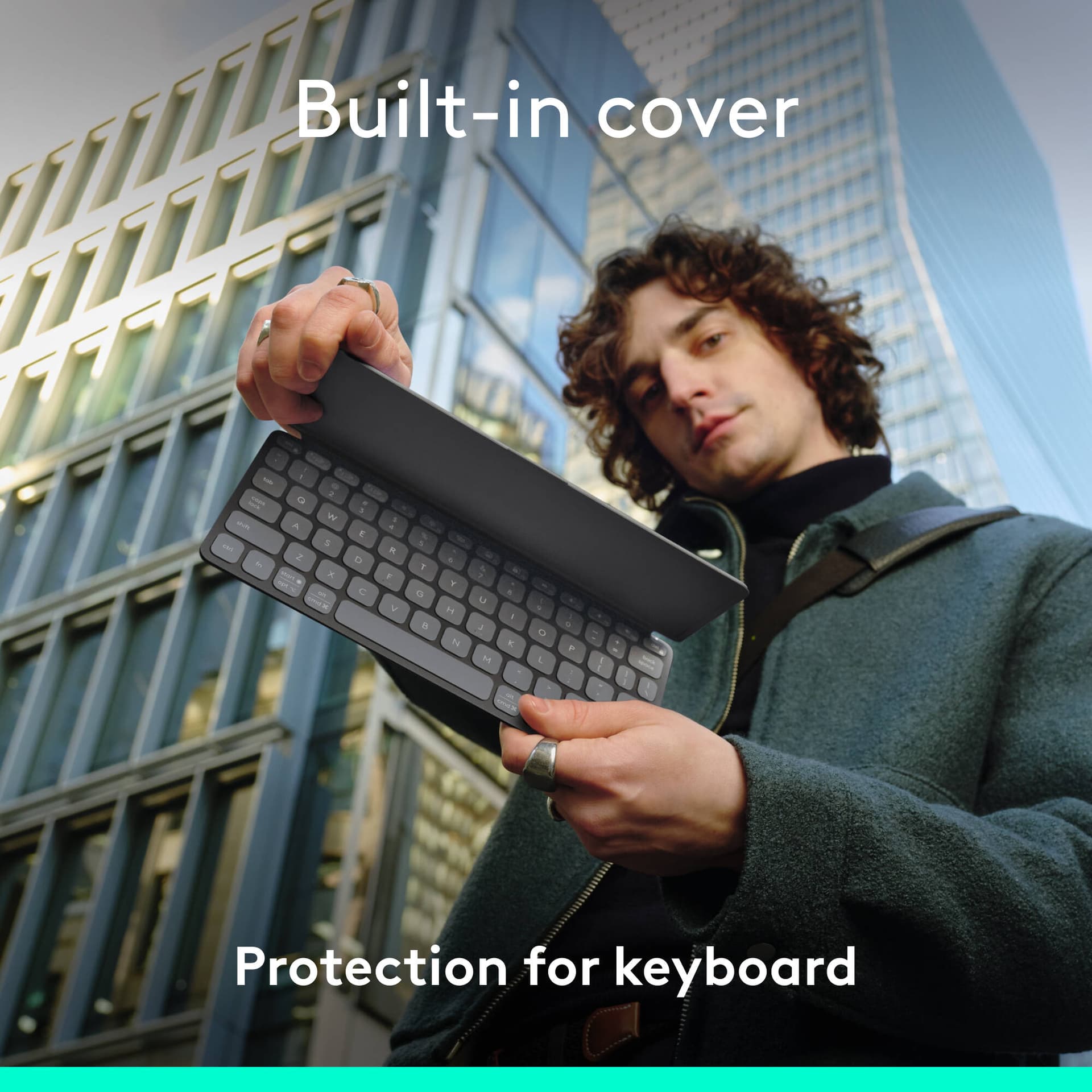 Logitech Keys-To-Go 2 Graphite slim portable keyboard for mobile work