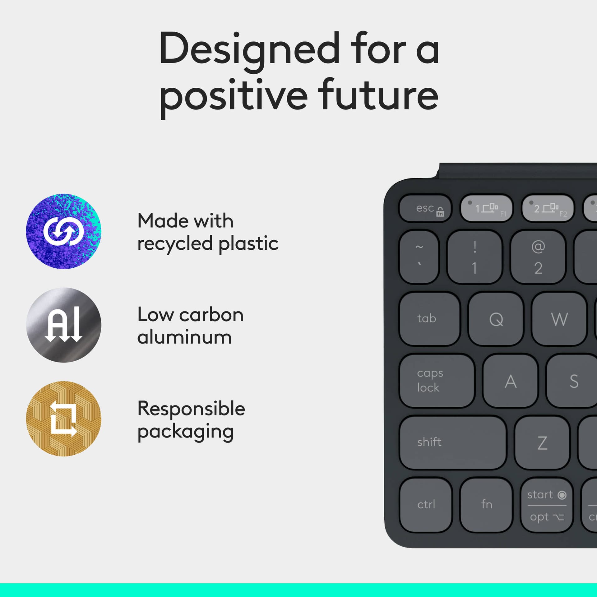 Logitech Keys-To-Go 2 Graphite slim portable keyboard for mobile work