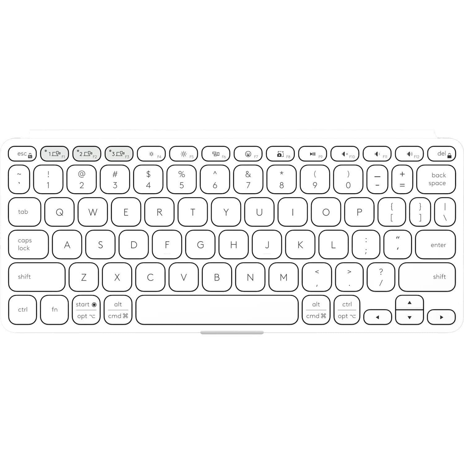 Logitech Keys-To-Go Pale Grey view 10