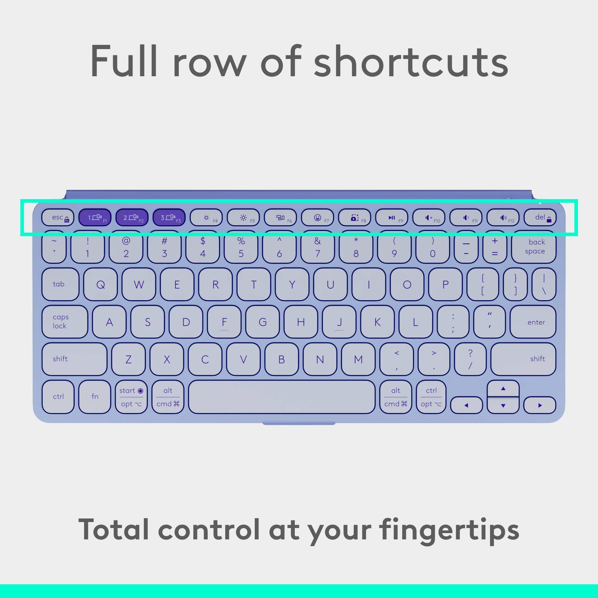 Logitech Keys-To-Go Lilac view 9