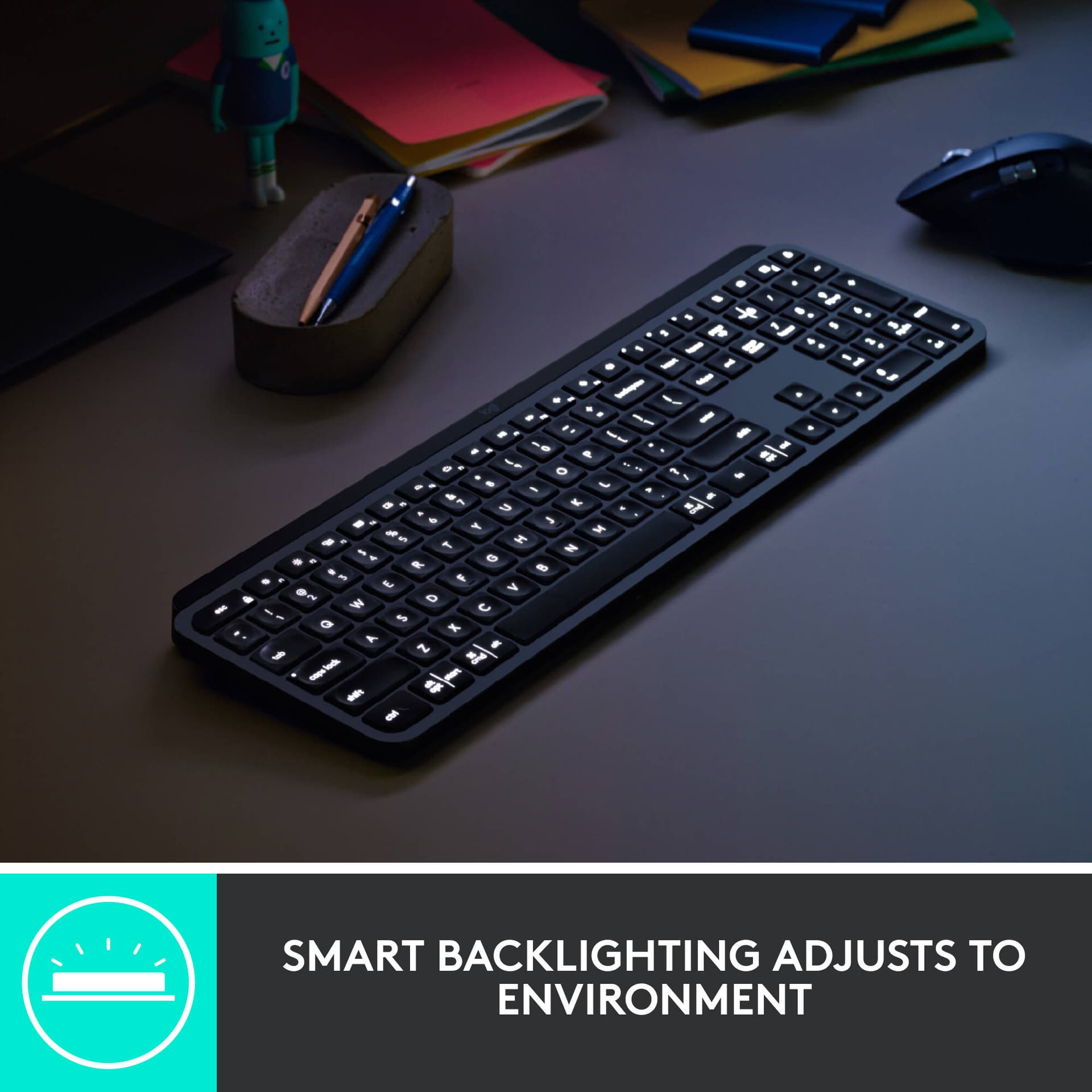 Logitech MX Keys for Business BOLT wireless keyboard in graphite