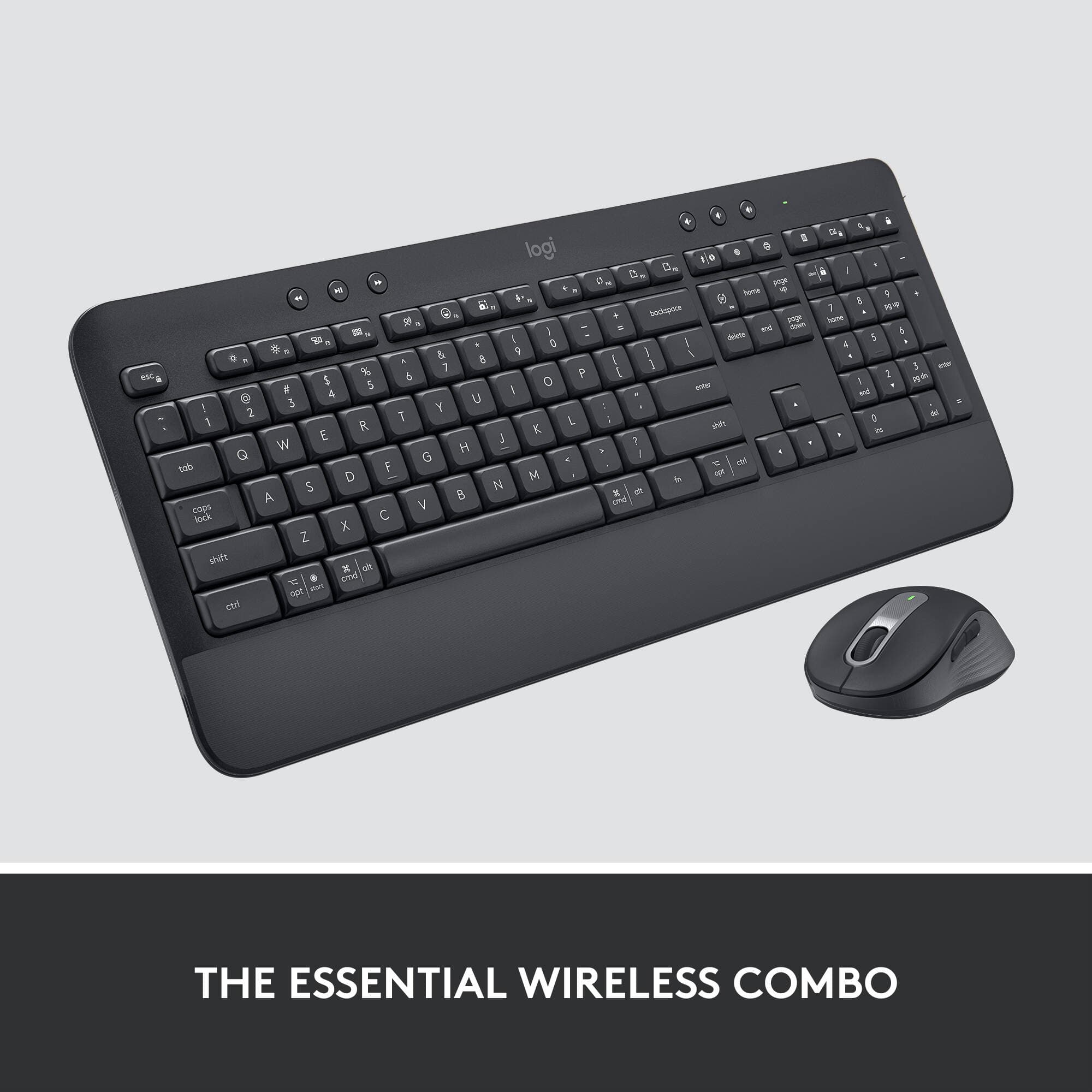 Logitech MK650 Combo B2B Graphite wireless keyboard and mouse set for business desktops
