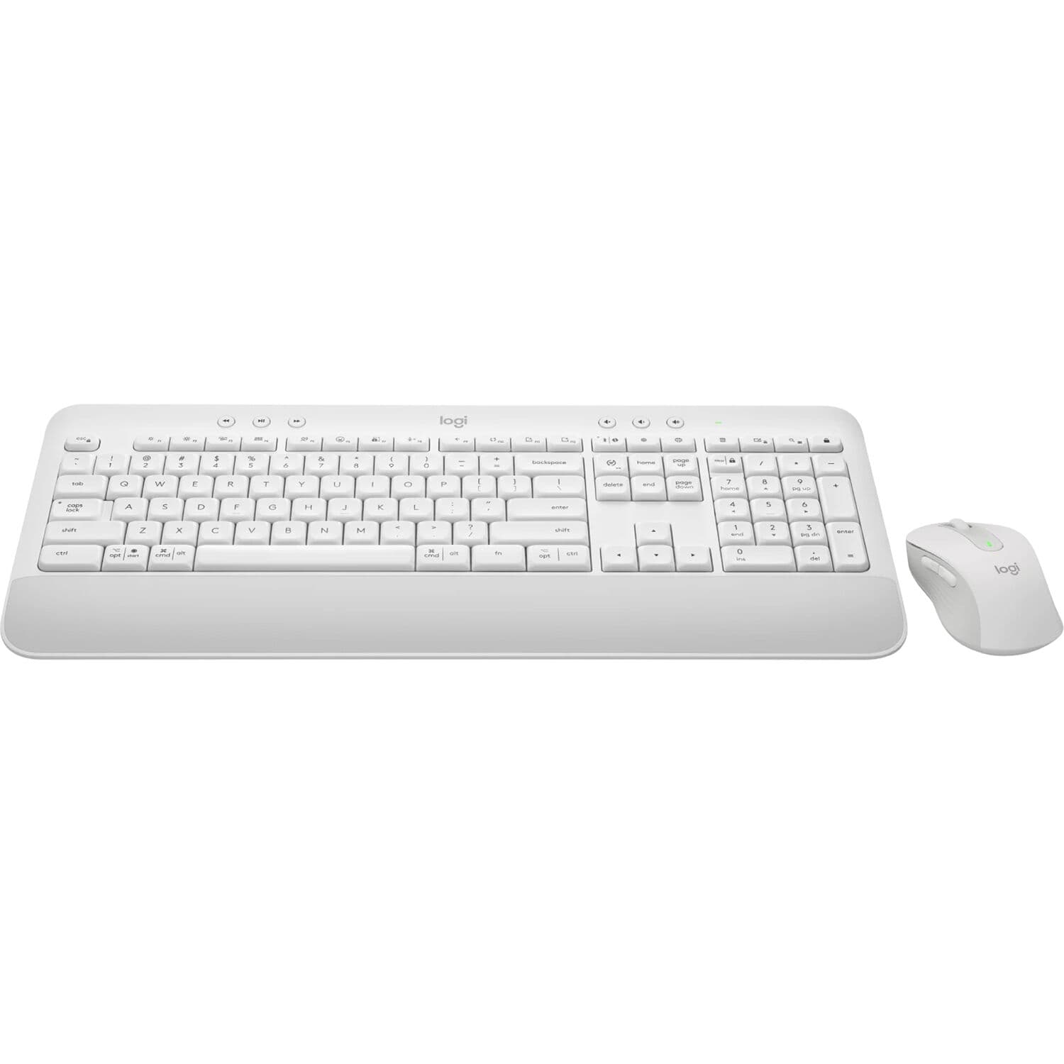 Logitech MK650 Combo B2B wireless keyboard and mouse in off white for business use