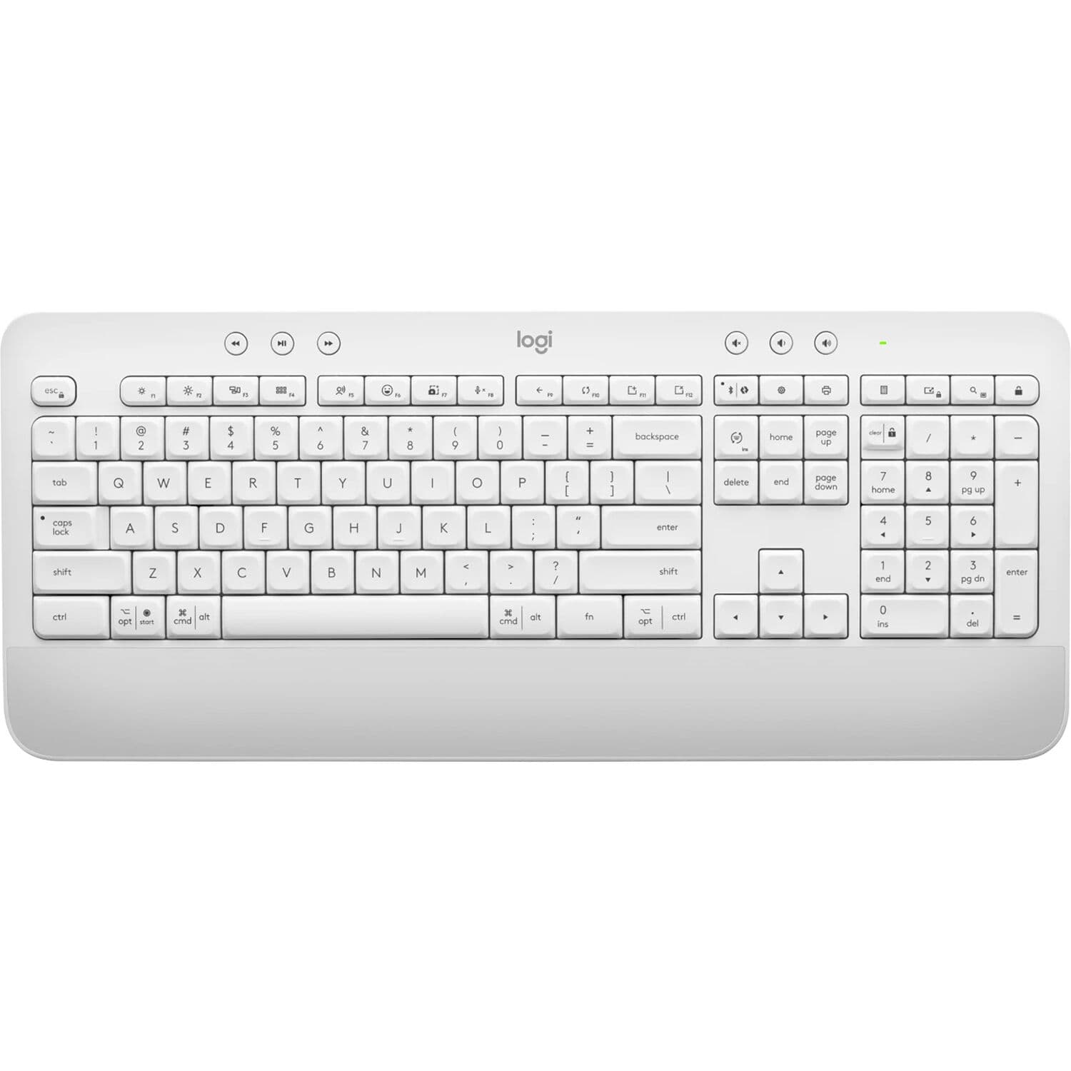 Logitech MK650 Combo B2B wireless keyboard and mouse in off white for business use