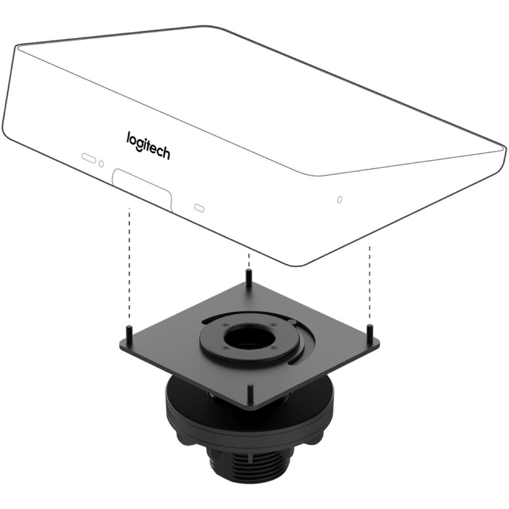 Logitech Tap Table Mount for fixed table-mounted conference room installation