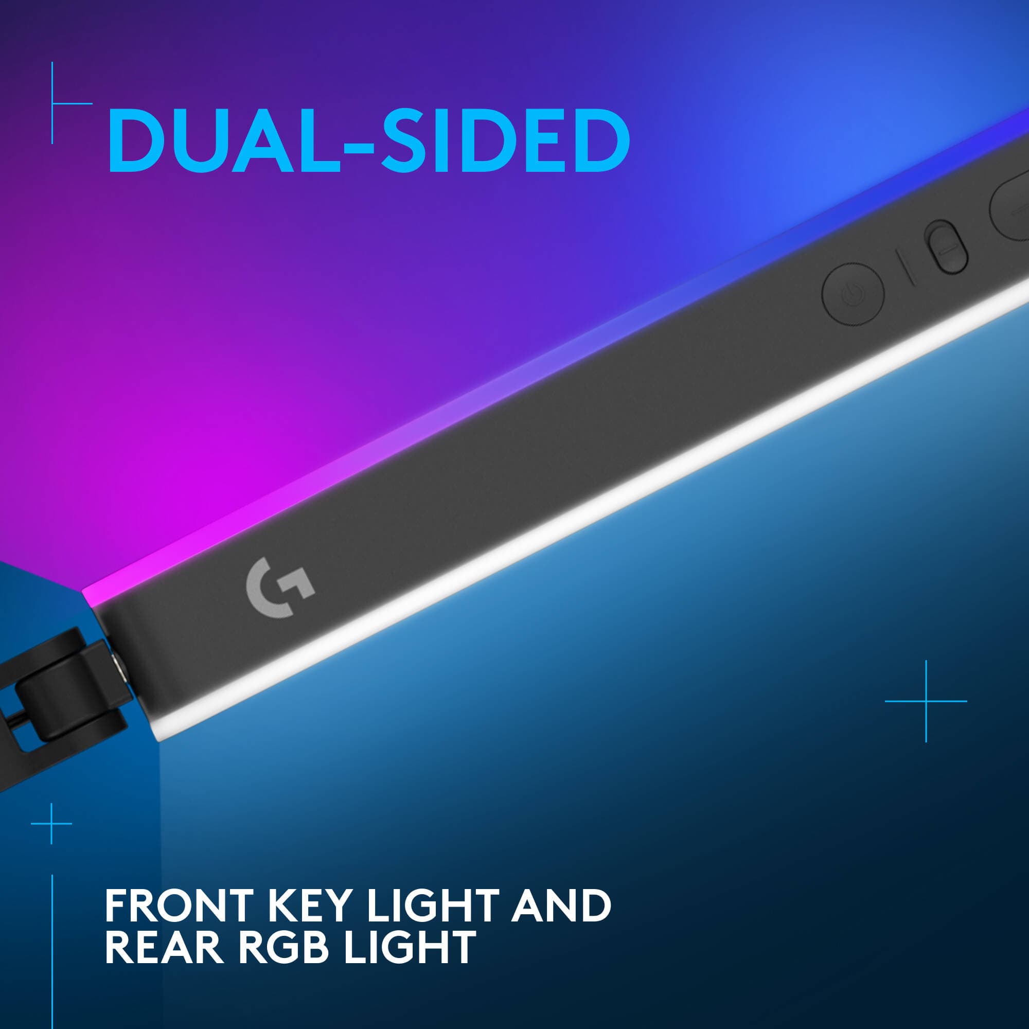 Logitech LITRA BEAM LX desk light with dual-sided beam for video conferencing