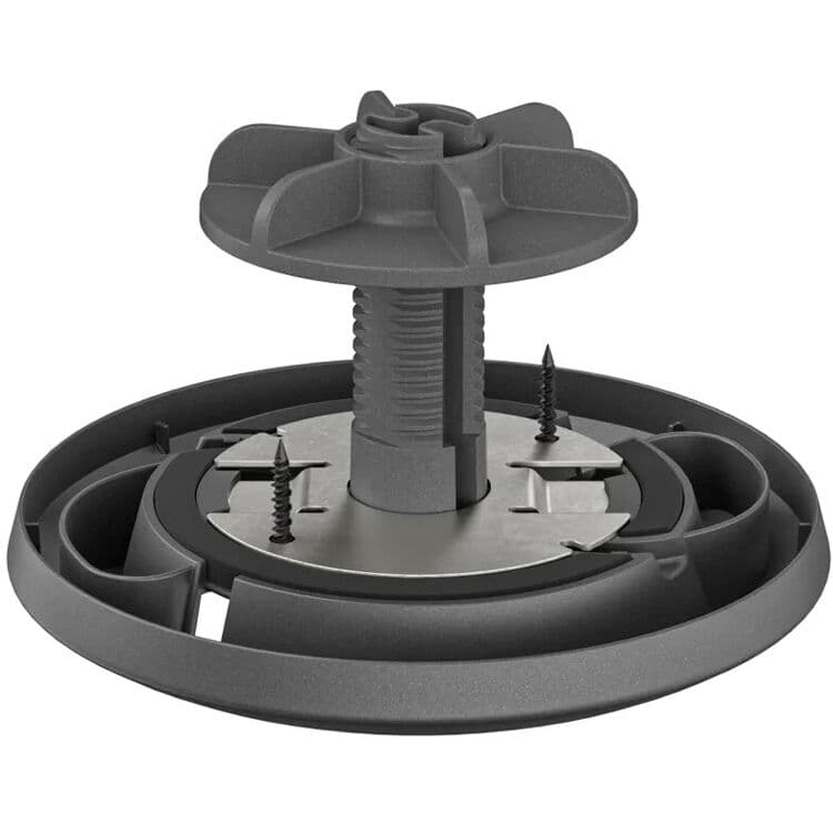 Logitech Rally Mic Pod table mount in graphite for conference room deployment