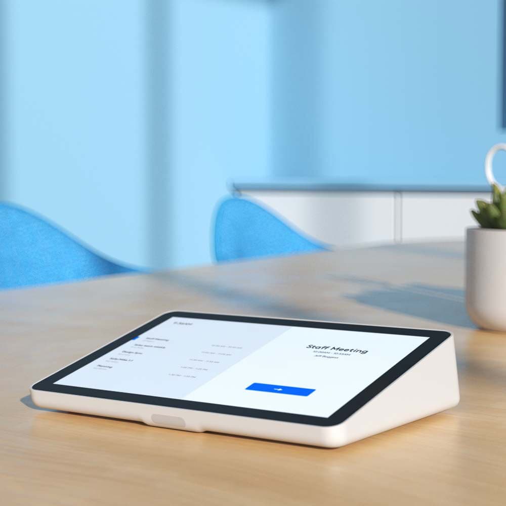 Logitech Tap IP white touch controller for conference room meeting control