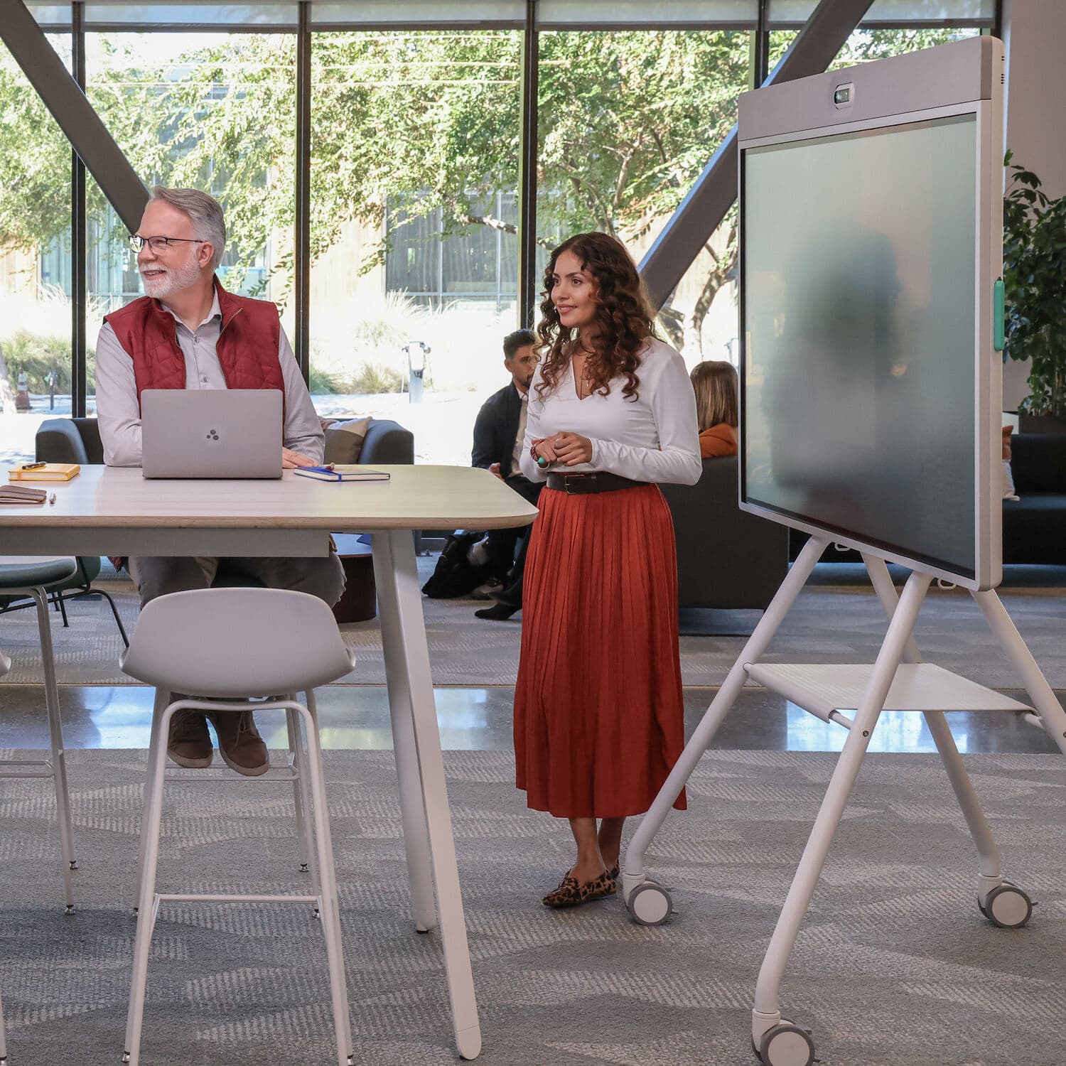 Logitech Rally Board 65 Cart for mobile collaboration display deployment