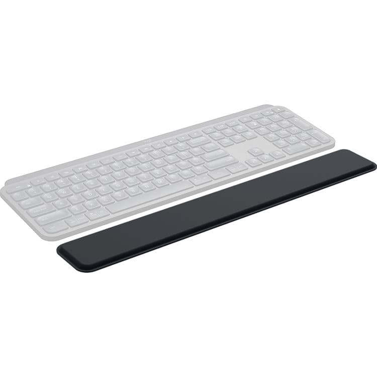 Logitech MX Palm Rest memory foam wrist support with stain-resistant cover and non-slip base