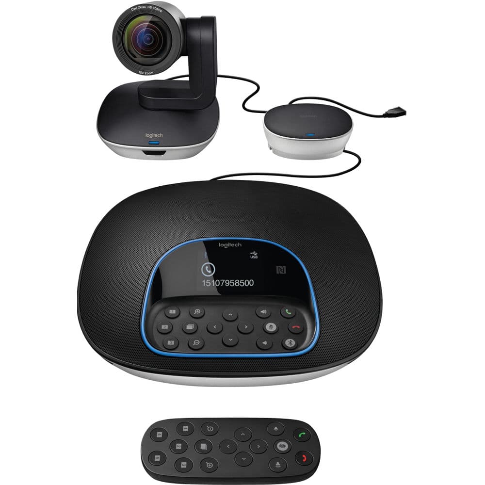 Logitech GROUP video conference system for conference-room wall-mount deployment