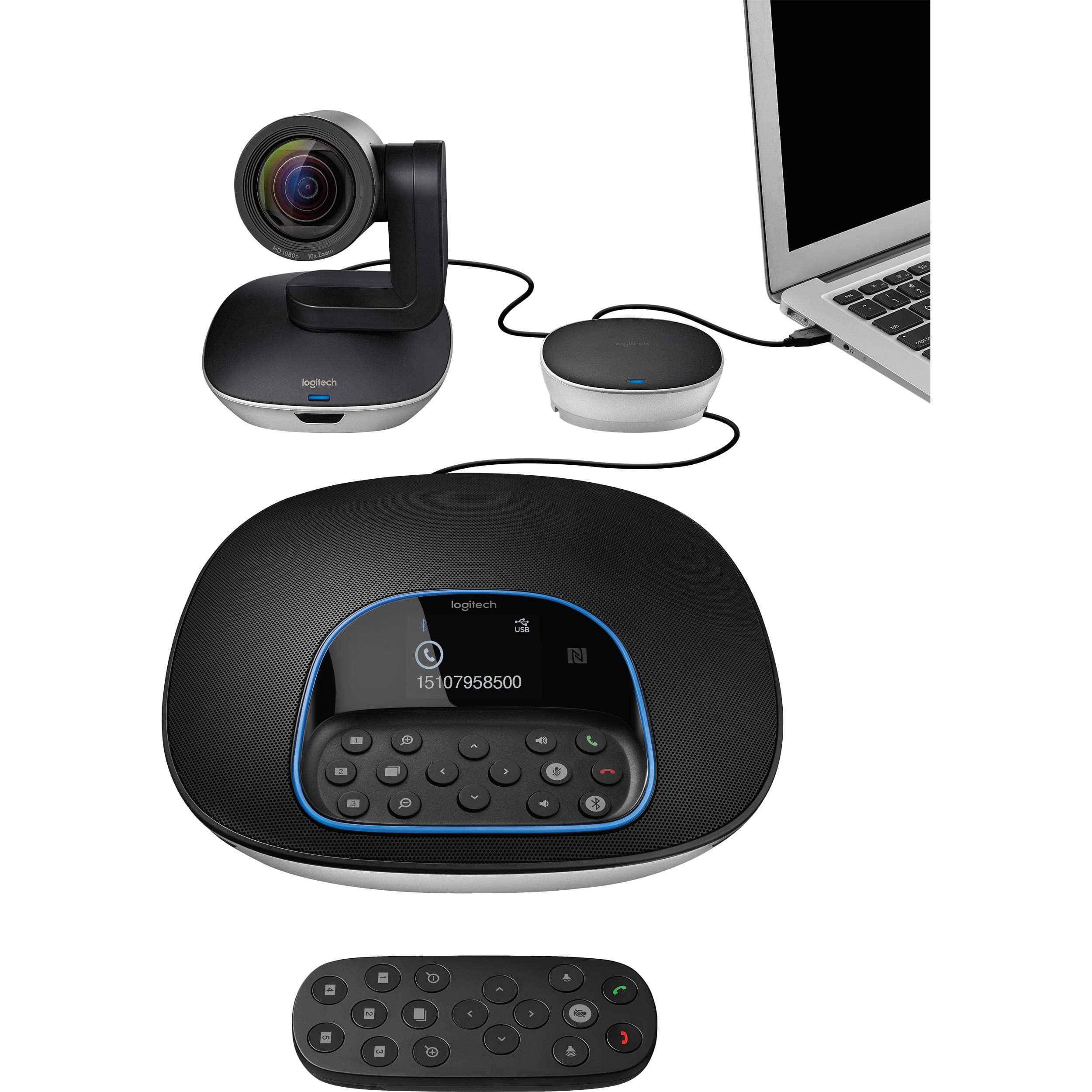 Logitech GROUP video conference system for conference-room wall-mount deployment