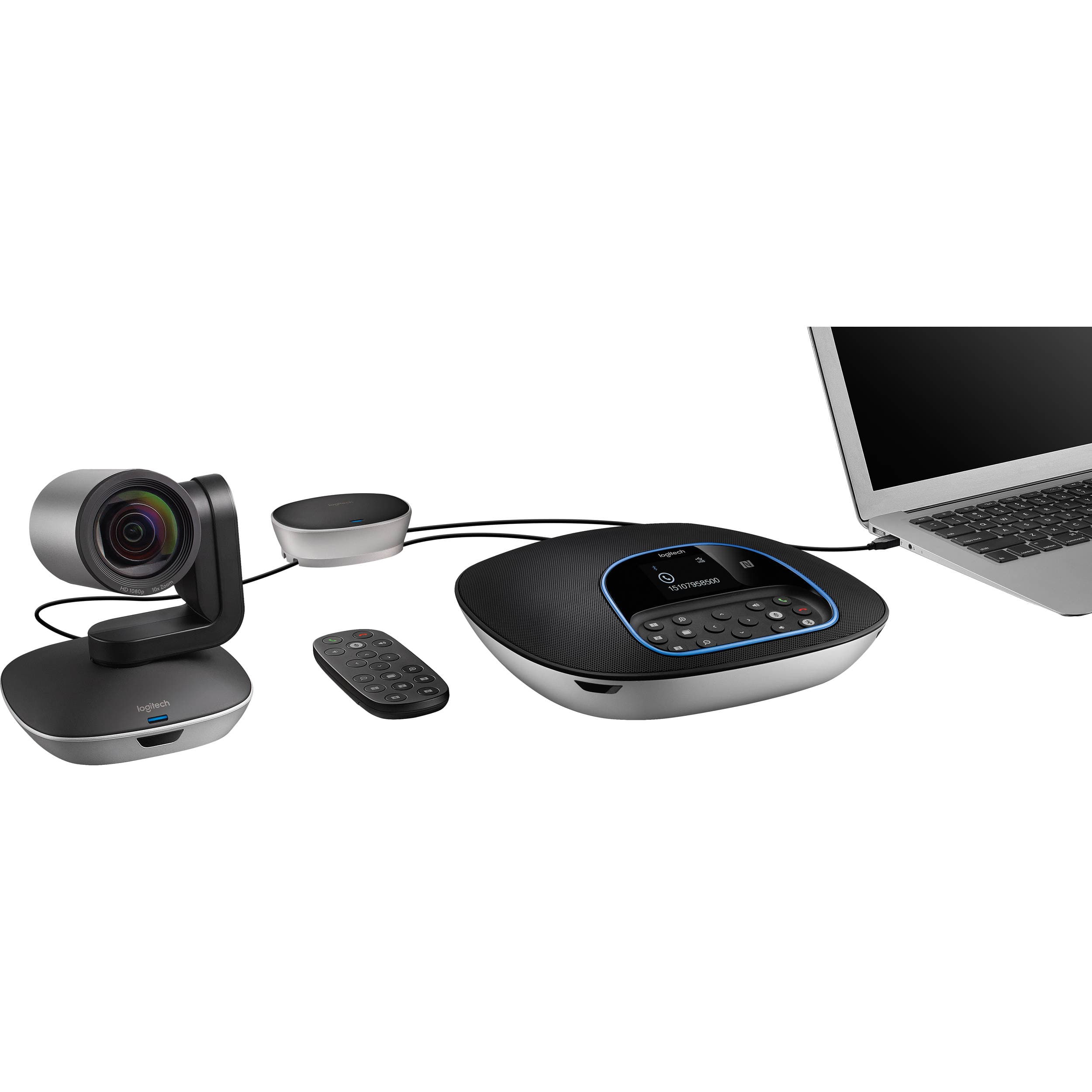 Logitech GROUP video conference system for conference-room wall-mount deployment