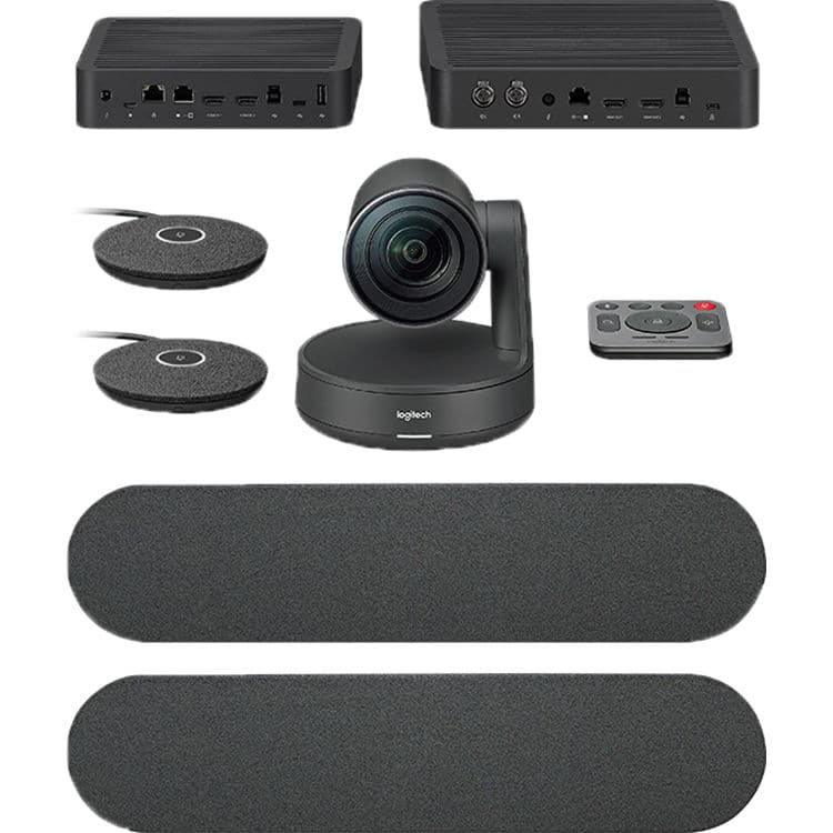 Logitech Rally Plus conference camera for boardroom video meetings