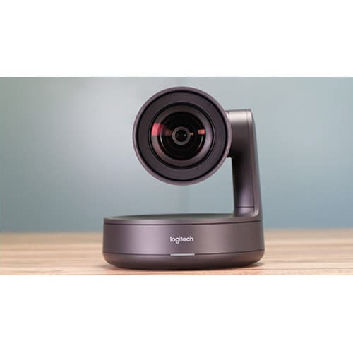 Logitech Rally Plus conference camera for boardroom video meetings