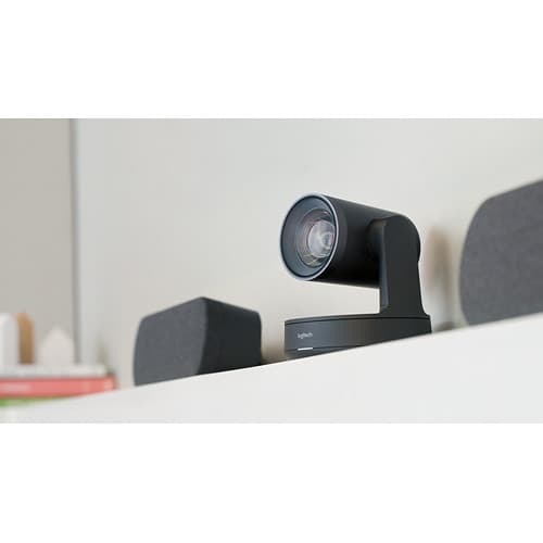 Logitech Rally Plus conference camera for boardroom video meetings