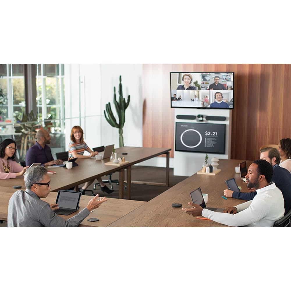 Logitech Rally Plus conference camera for boardroom video meetings
