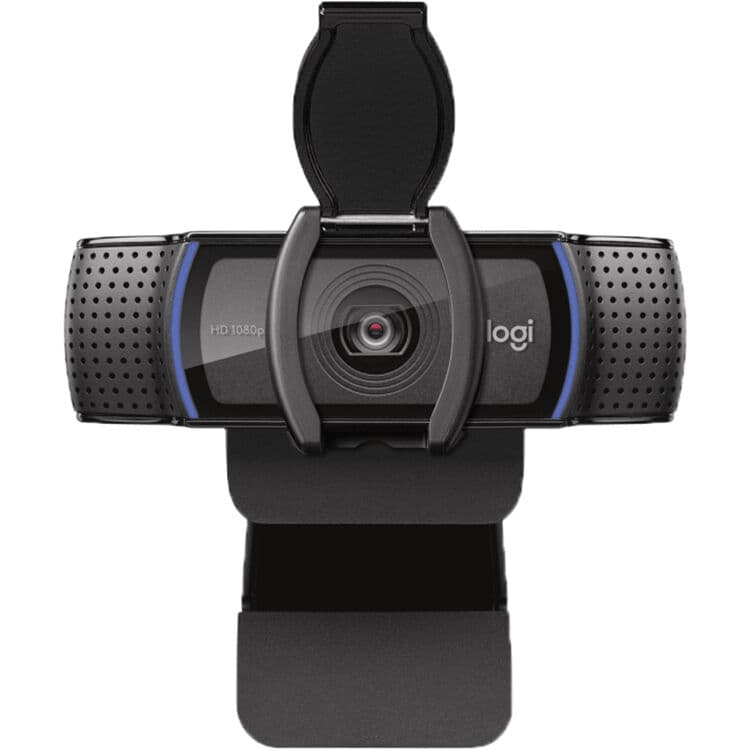 Logitech C920e HD 1080p webcam with 78 degree field of view for business video meetings