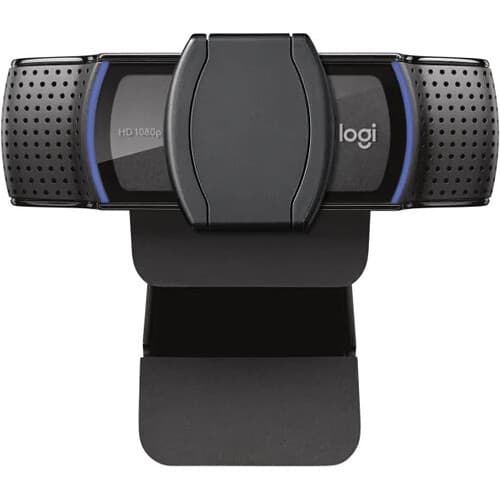Logitech C920e HD 1080p webcam with 78 degree field of view for business video meetings