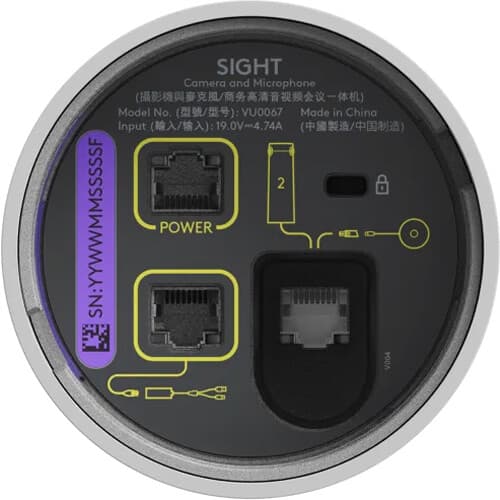 Logitech Sight off white table-top companion camera for Rally Bar and Rally Bar Mini