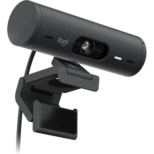 Logitech Brio 505 TAA-compliant graphite webcam for business video conferencing