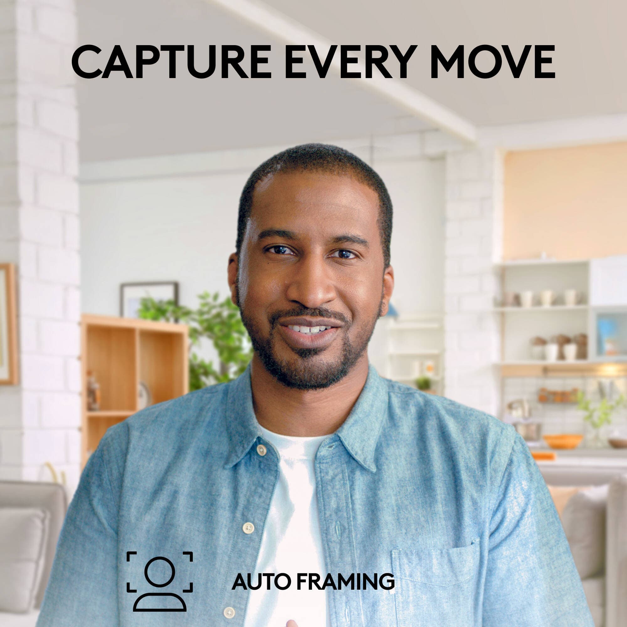 Logitech Brio 505 TAA-compliant graphite webcam for business video conferencing