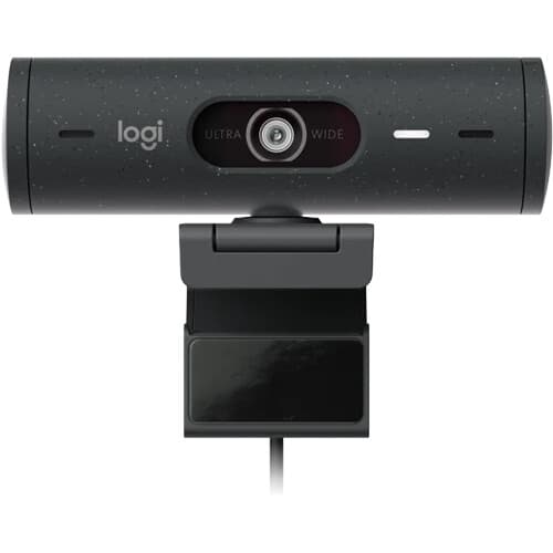 Logitech Brio 505 TAA-compliant graphite webcam for business video conferencing