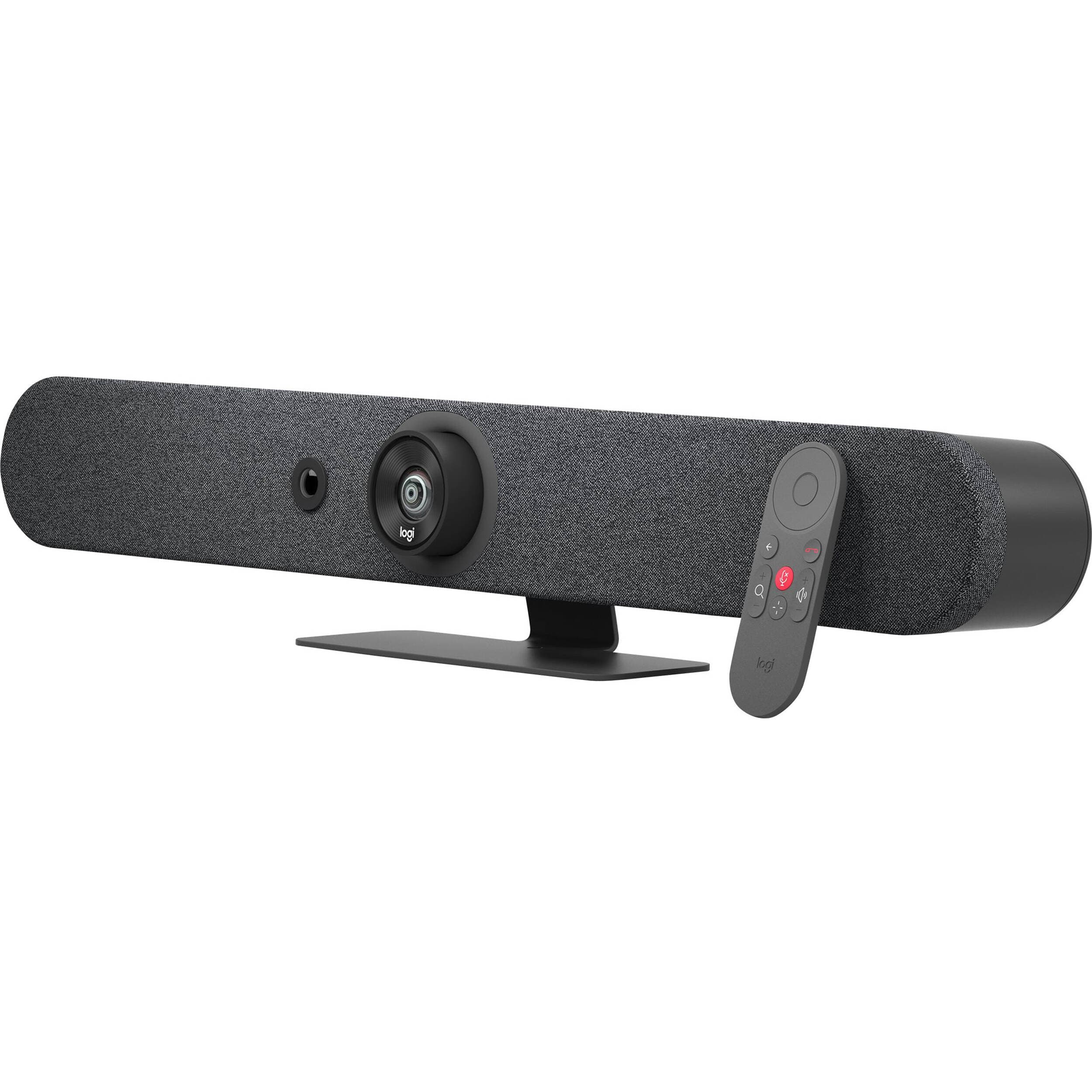 Logitech Rally Bar Mini TAA Compliant video bar in Graphite for small conference rooms