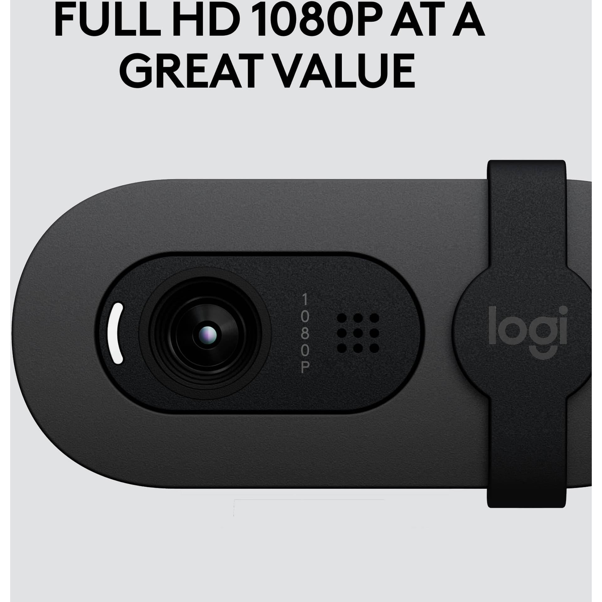 Logitech Brio 105 graphite Full HD 1080p business webcam for desktop video calls