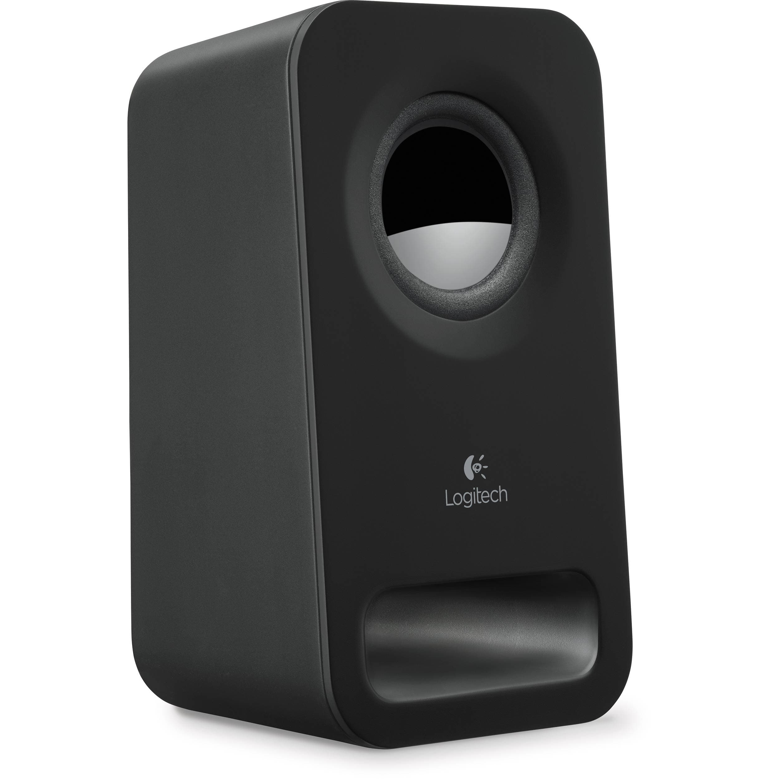 Logitech Z150 multimedia speakers in midnight black with compact desktop design