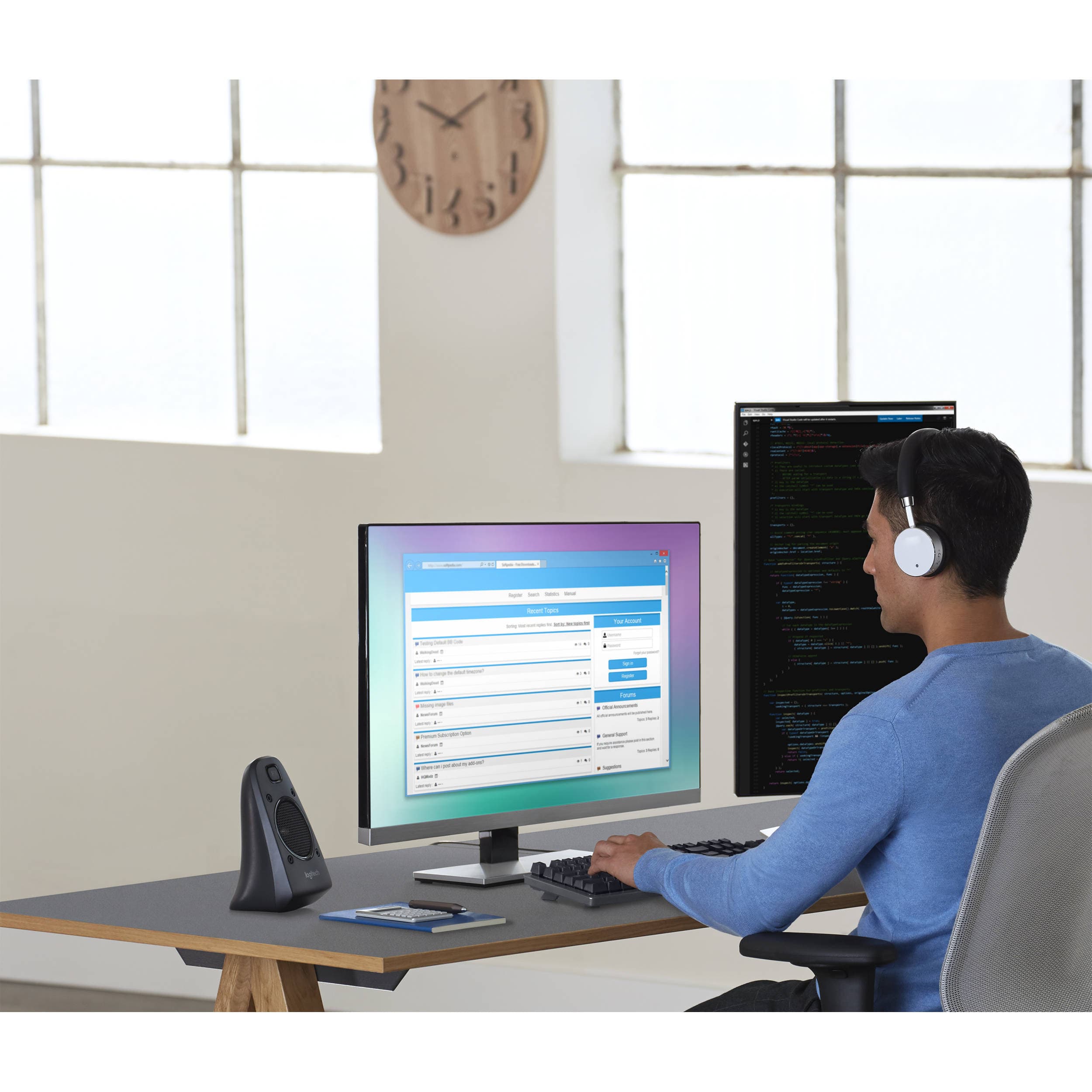 Logitech Z625 THX certified 2.1 desktop speaker system with subwoofer