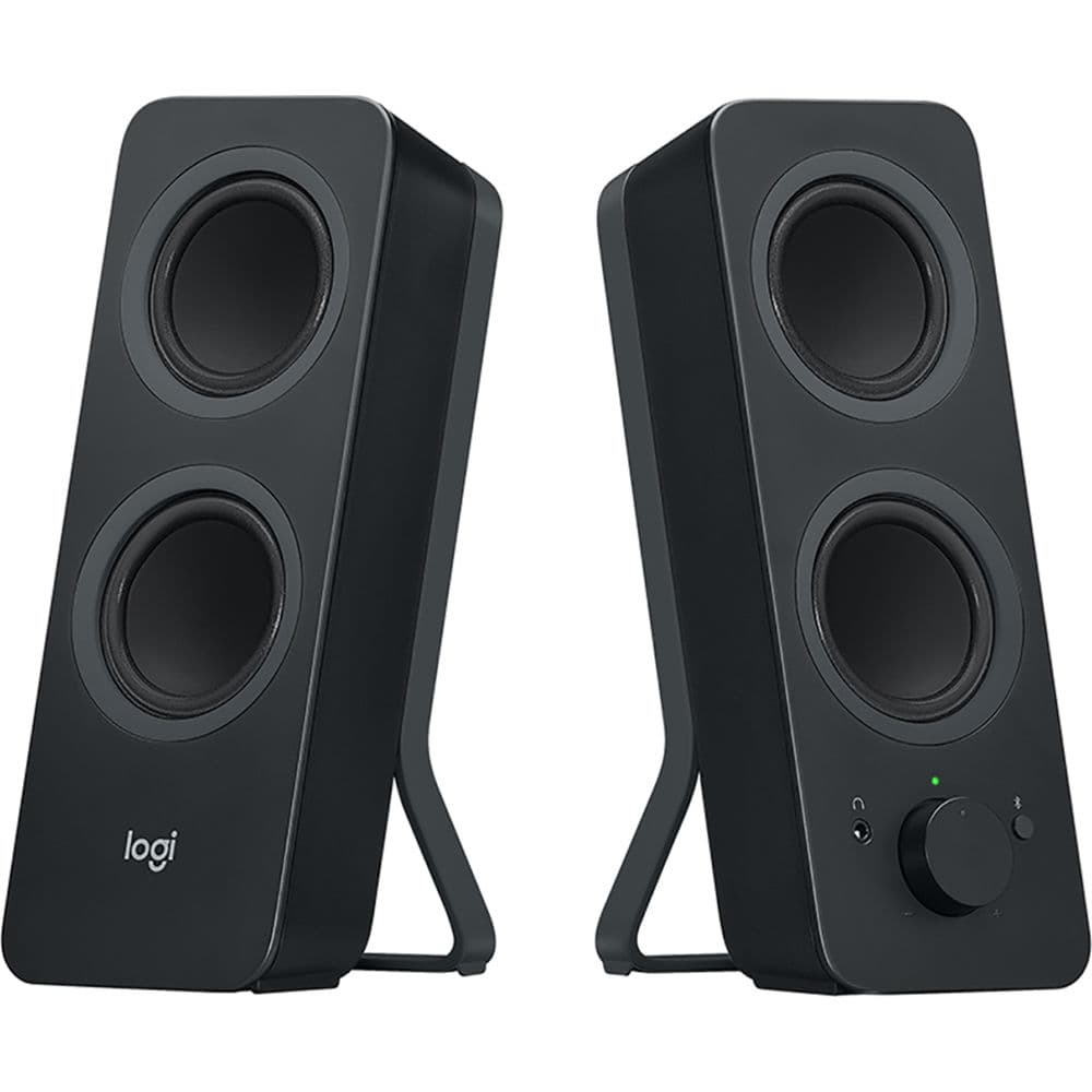 Logitech Z207 black Bluetooth desktop speakers with Easy-Switch controls