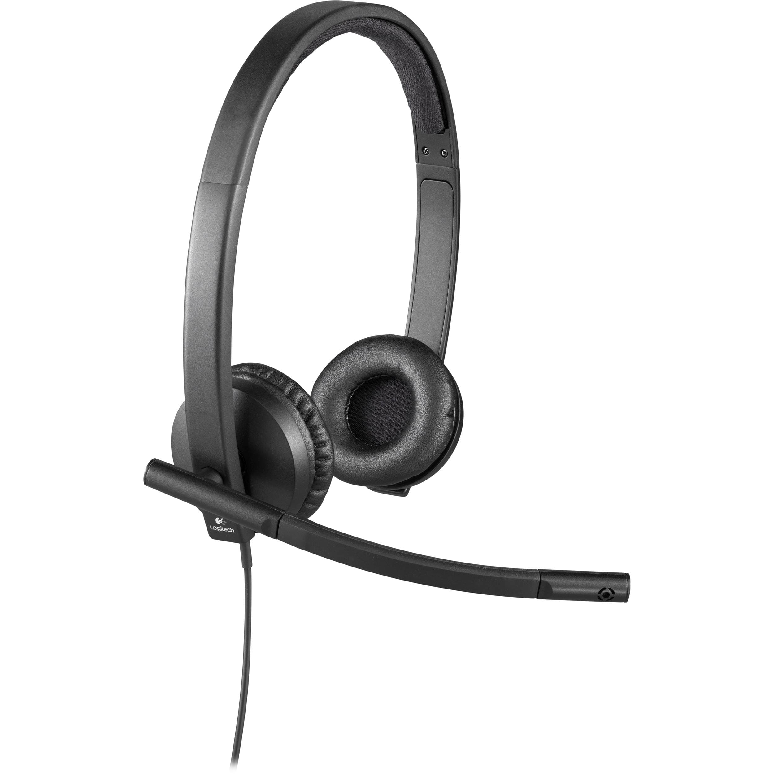 Logitech USB Headset H570e Stereo wired USB headset with boom microphone for business calls