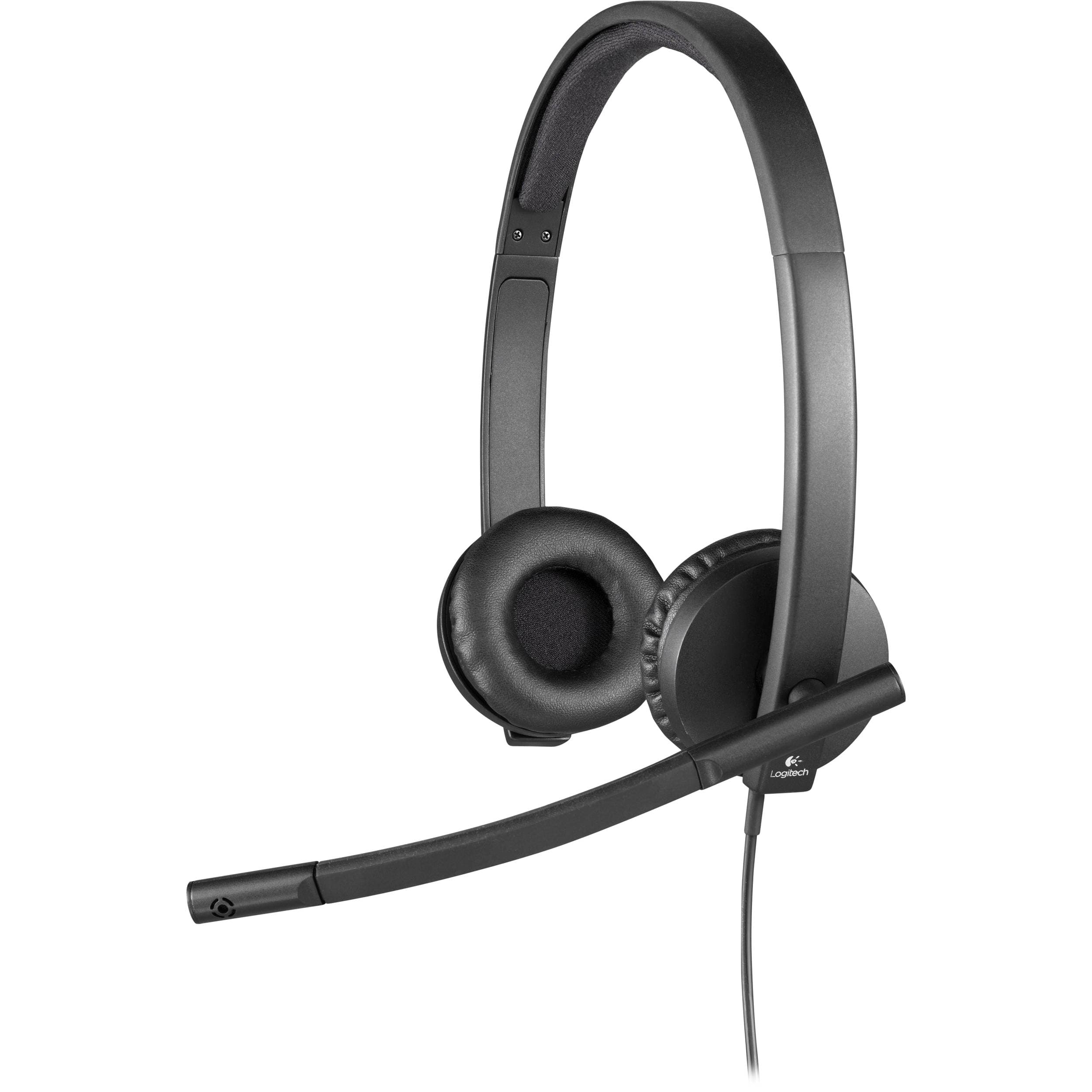 Logitech USB Headset H570e Stereo wired USB headset with boom microphone for business calls