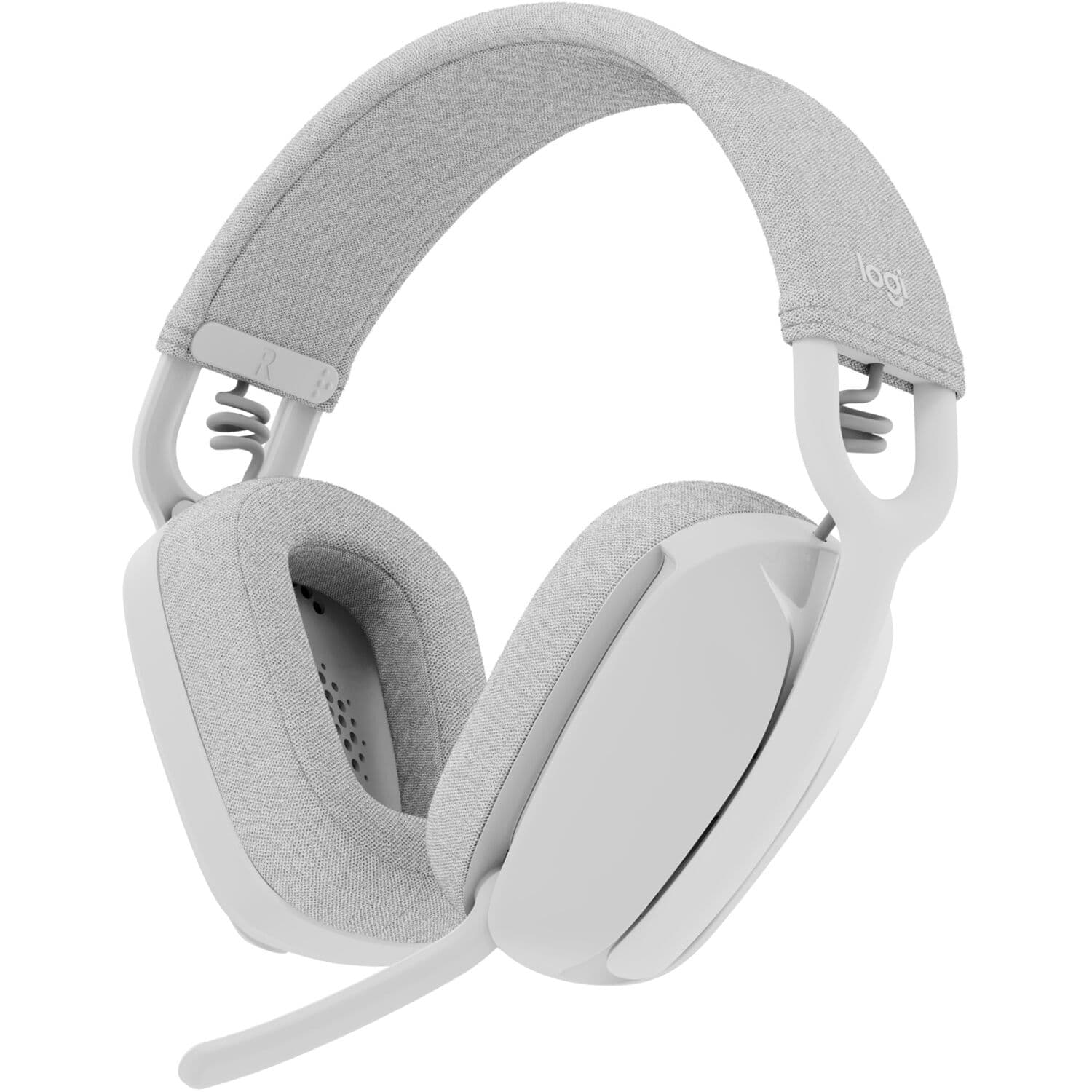 Logitech Zone Vibe 100 Headset, Off White, Wireless | UC, Bluetooth