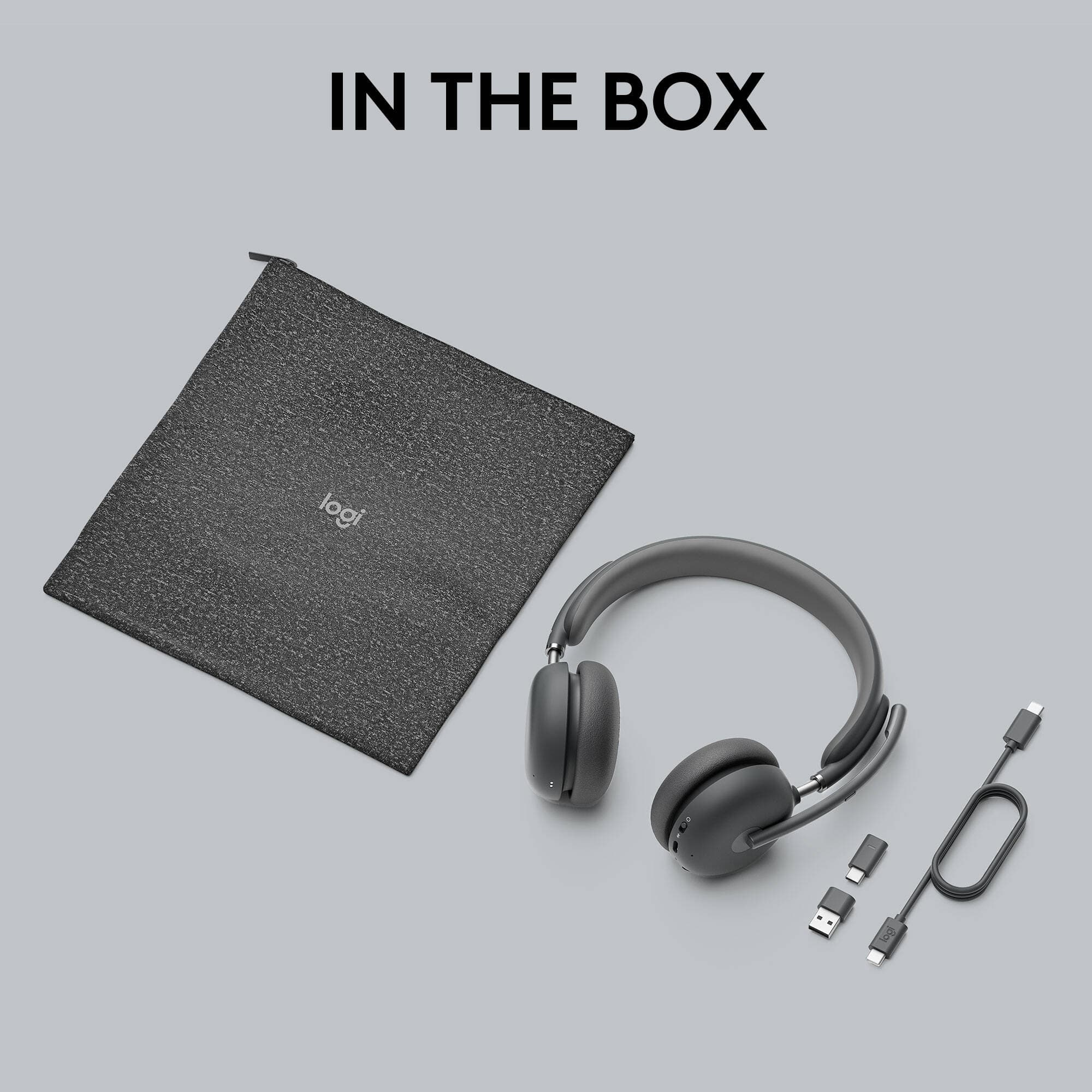 Logitech Zone Wireless 2 UC graphite wireless headset for business calls