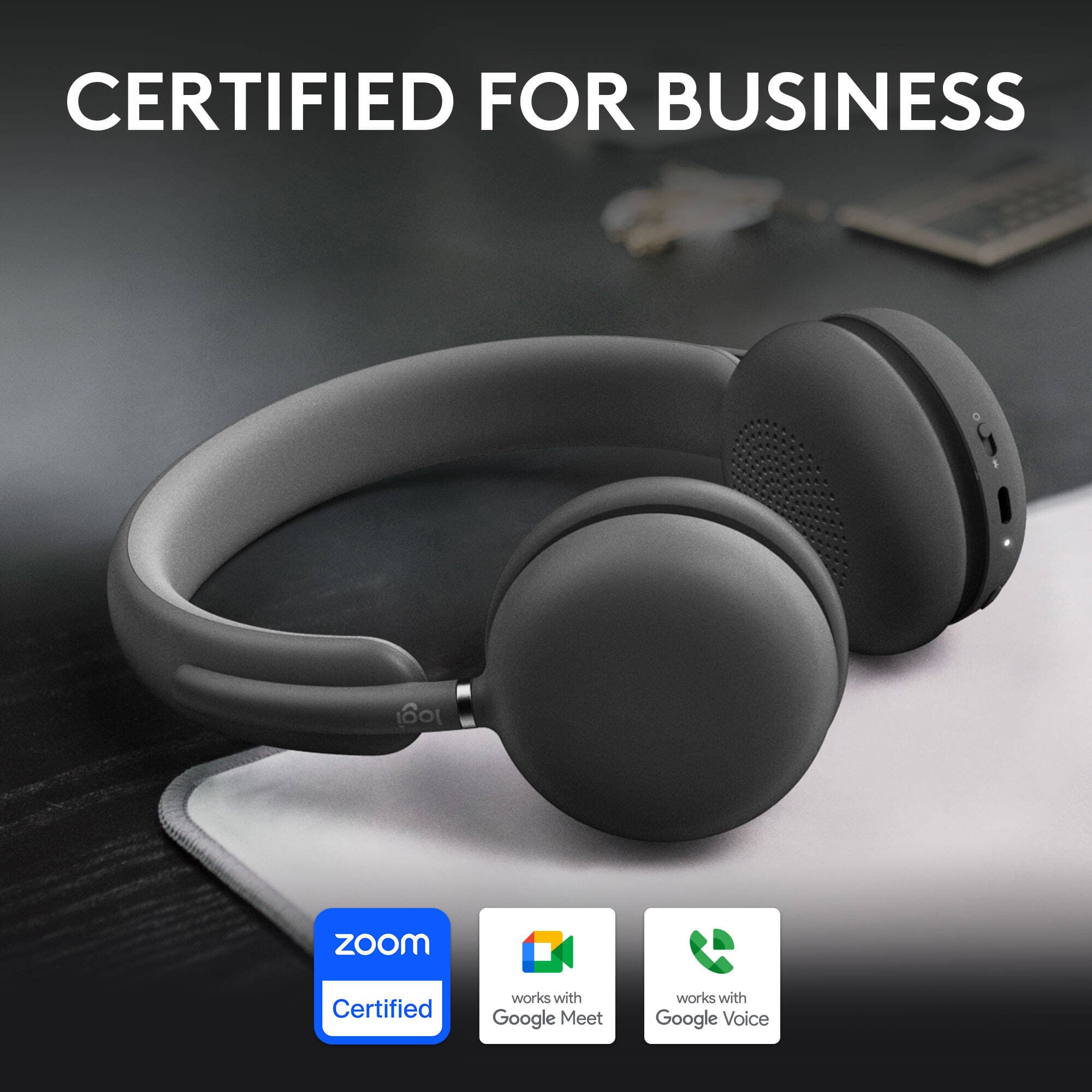 Logitech Zone Wireless 2 UC graphite wireless headset for business calls