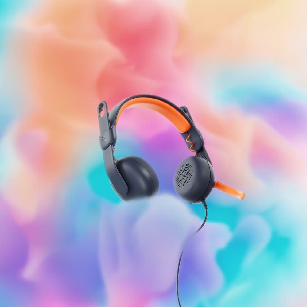 Logitech Zone Learn headset with USB-A connection and on-ear design for education use