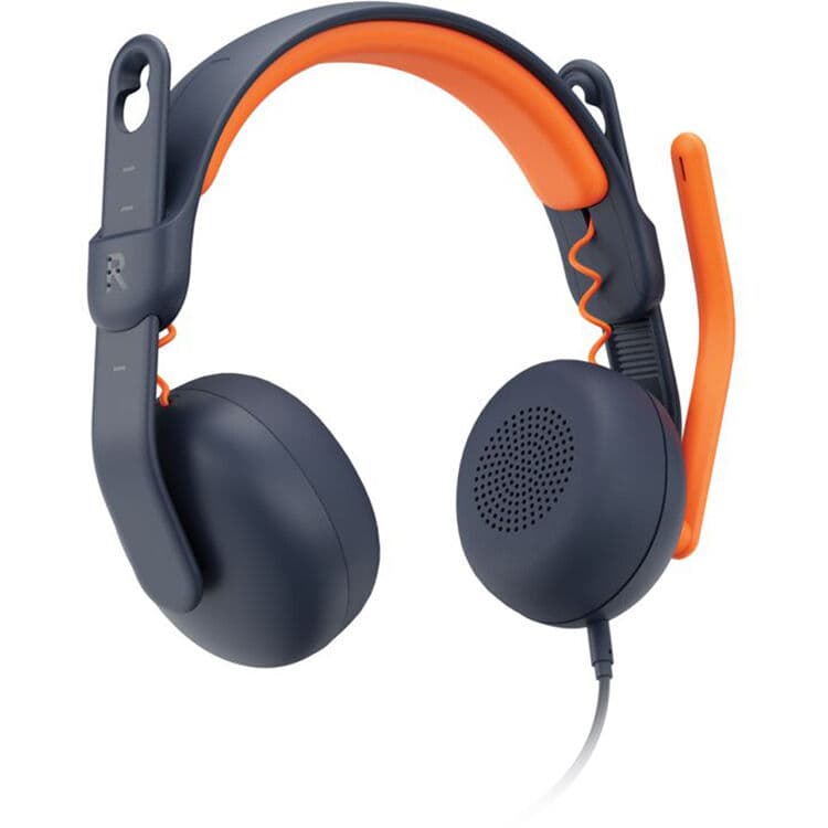 Logitech Zone Learn Headset USB-C on-ear wired headset for modern classroom and training devices