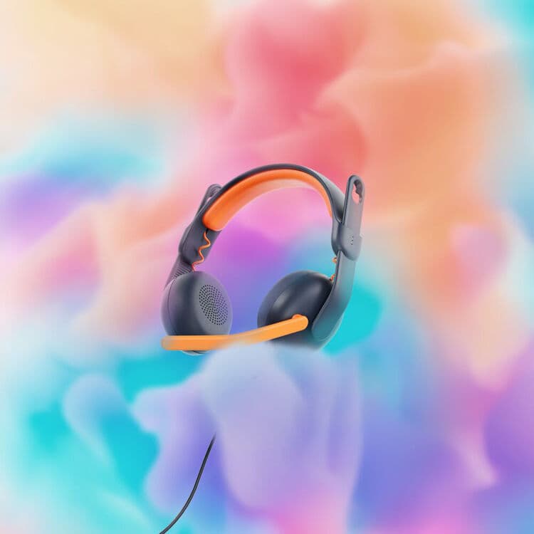 Logitech Zone Learn Headset USB-C on-ear wired headset for modern classroom and training devices