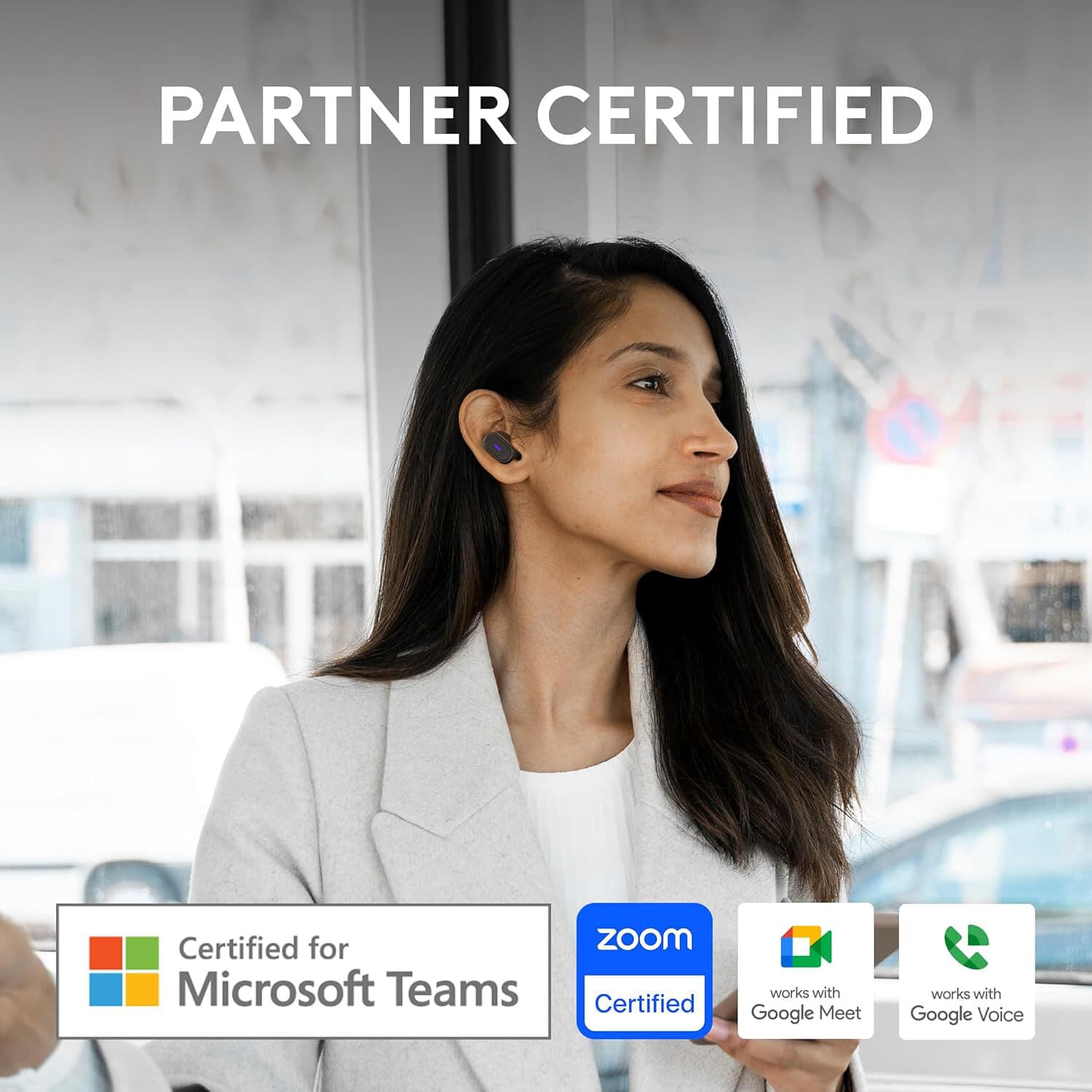 Logitech Zone True Wireless Rose in-ear wireless headset for UC calls