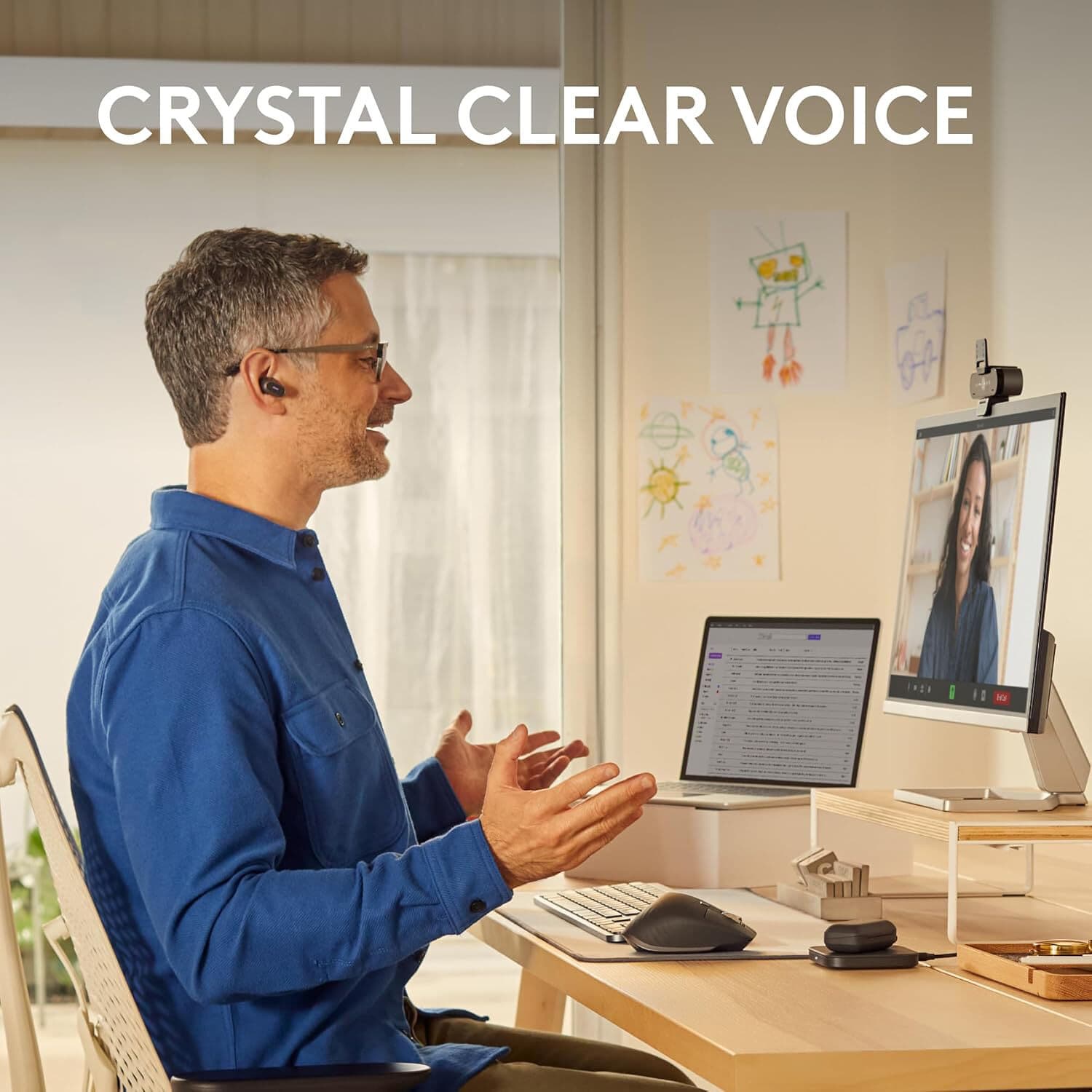 Logitech Zone True Wireless Rose in-ear wireless headset for UC calls