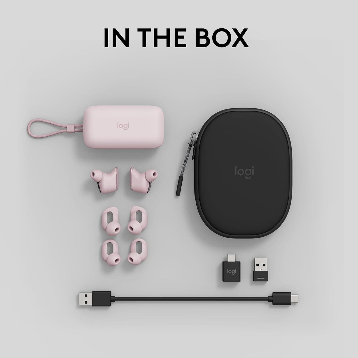 Logitech Zone True Wireless Rose in-ear wireless headset for UC calls